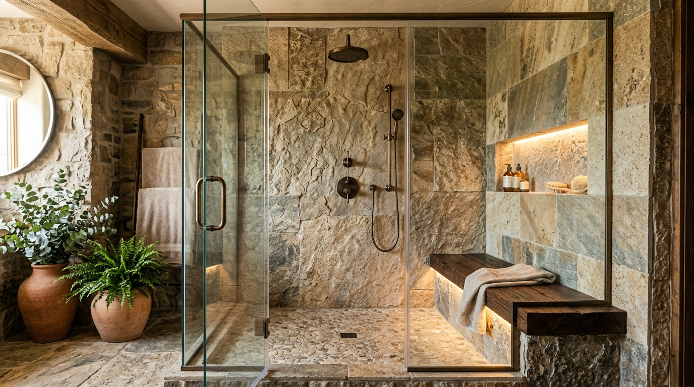 Create a feature wall with patterned tile